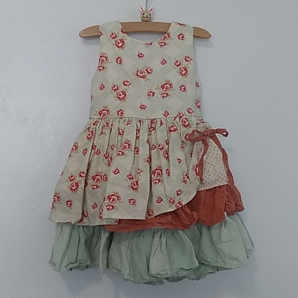 Boutique Floral Swiss Dot dress